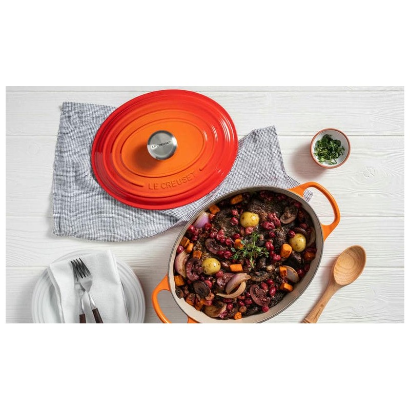 Cocotte Ovale en fonte émaillée 33 cm