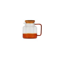 LIV Théière 95cl avec filtre en verre et couvercle - Ambre