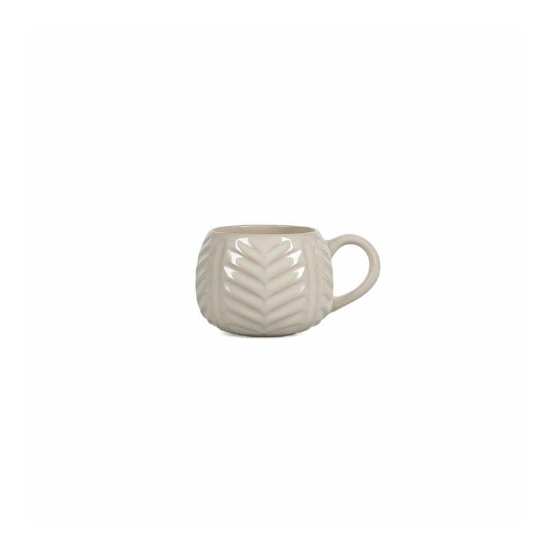 Tasse ARTO Leaf Salt & Pepper | Vaisselle en grès | Carredesse