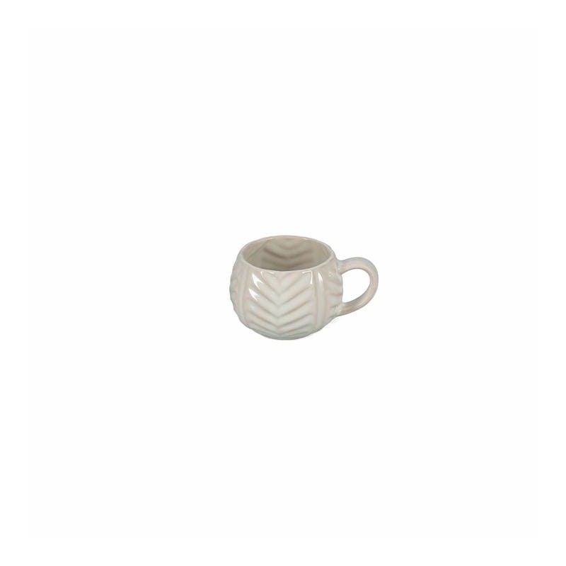 Tasse ARTO Leaf Salt & Pepper | Vaisselle en grès | Carredesse