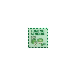 I LOVE YOU SO MATCHA Dessous de Verre