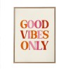 GOOD VIBES ONLY Toile Tuftée 30x40cm