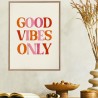 GOOD VIBES ONLY Toile Tuftée 30x40cm