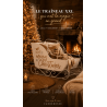 Traîneau de Noël XXL Métal Blanc Doré J-Line 120 cm | Carredesse