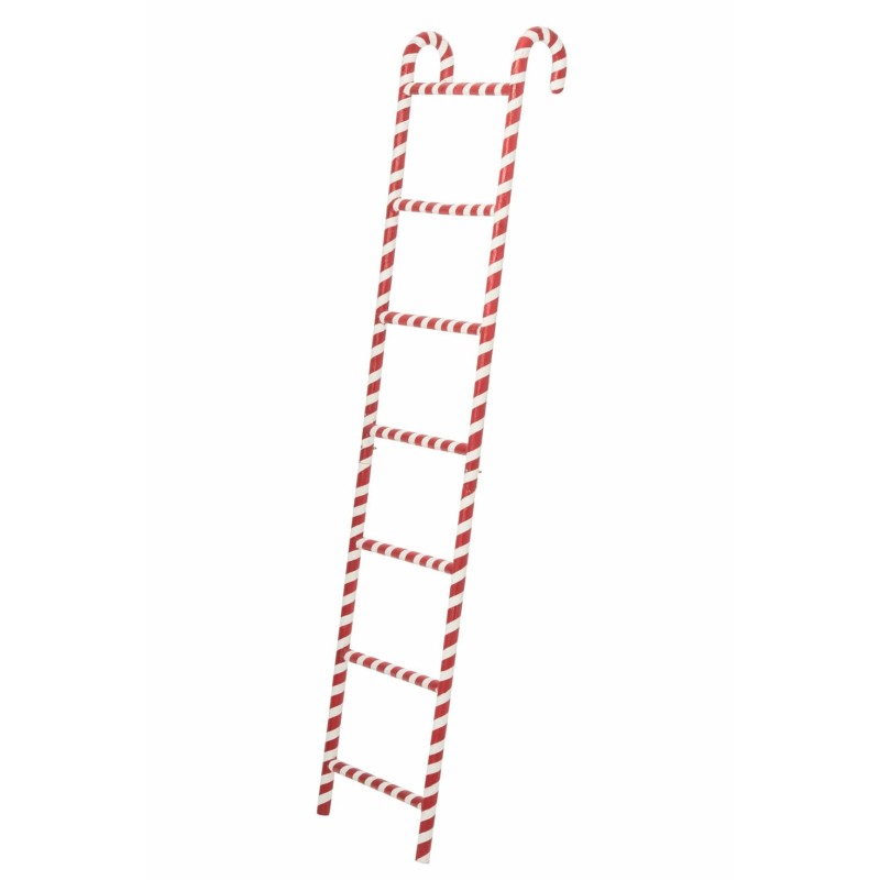 Échelle Décorative Noël Rouge Blanc J-Line | Carredesse