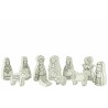 Crèche de Noël 11 Pièces Blanc Noir J-Line | Carredesse