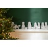 Crèche de Noël 11 Pièces Blanc Noir J-Line | Carredesse