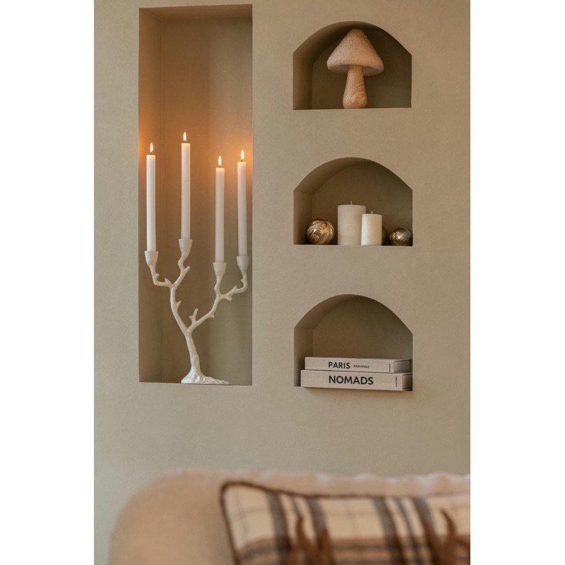 Champignons Teddy Enneigés Bois & Beige J-Line | Carredesse
