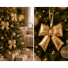 Suspension Nœud Doudoune Doré J-Line | Déco Noël Carredesse