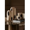 Vase Olive Verre Soufflé Brun J-Line | Carredesse