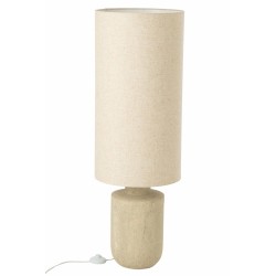 Lampe de table terracotta gris & écru Azylis | J-Line