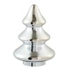 Sapin décoratif verre argenté vague