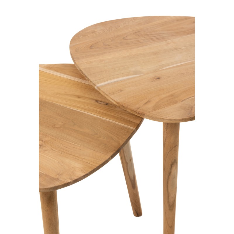 Set De 2 Table Gigogne ALISS Tek Nature