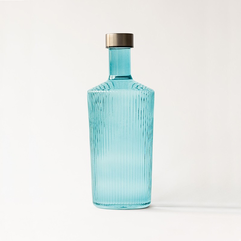 Bouteille en verre design avec bouchon /Carafe
