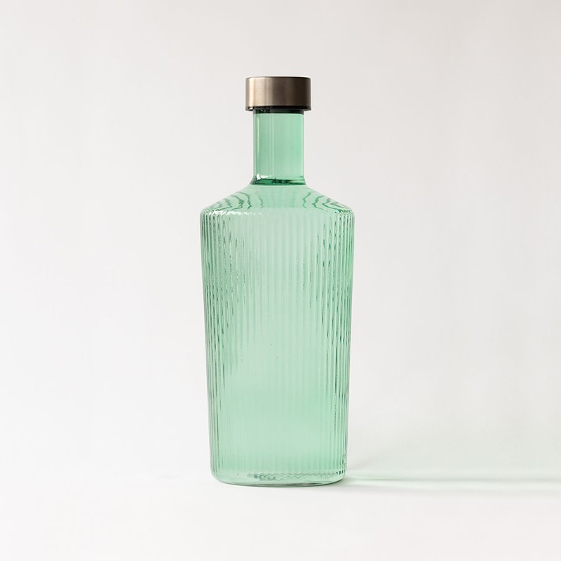 Bouteille en verre design avec bouchon /Carafe