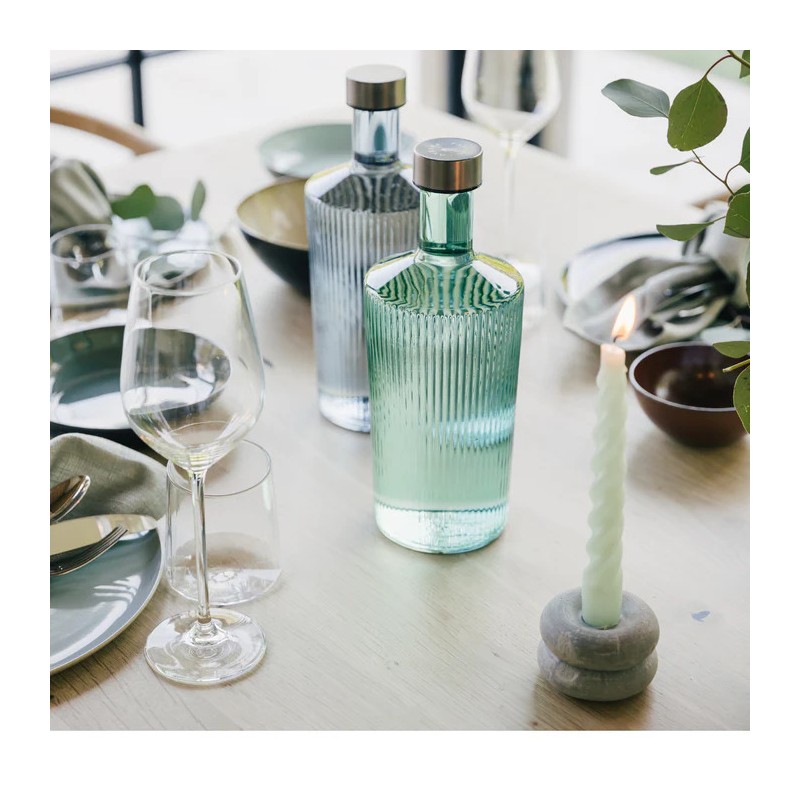 Bouteille en verre design avec bouchon /Carafe