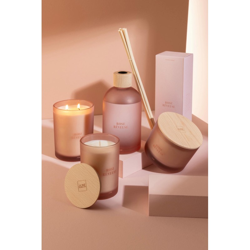 Rose Rêveuse Bougie Accords Essentiels