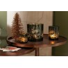 Sapins déco noël paillettes bronze