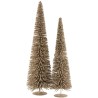 Sapin de Noel à pailettes champagne