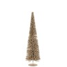 Sapin de Noel à pailettes champagne