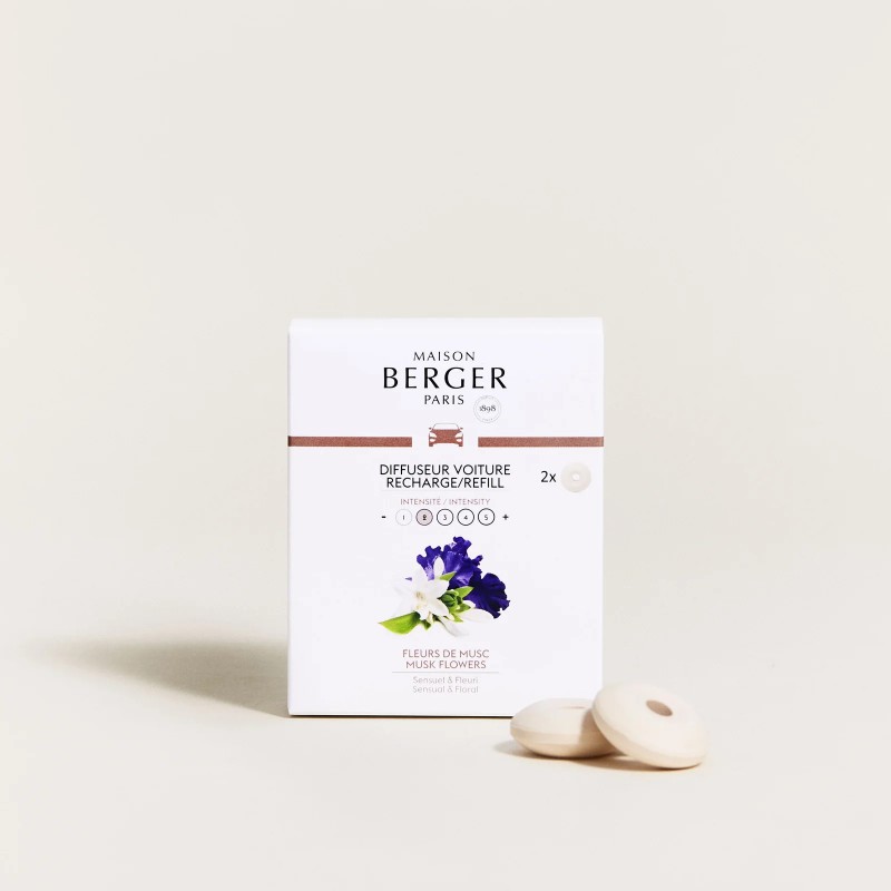 Fleurs de Musc Set de 2 Recharges Diffuseur voiture