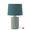 Zoe Lampe de table en porcelaine Vert/Blanc