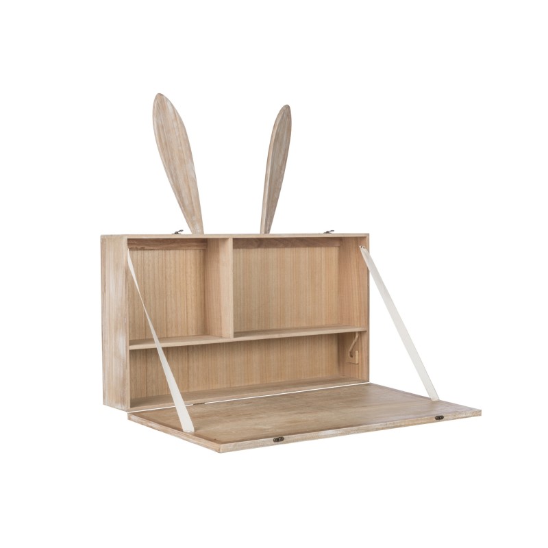 Bureau Suspendu Lapin Bois Naturel