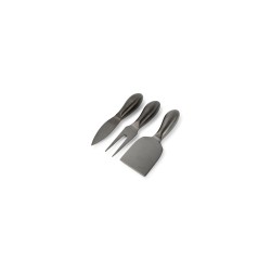 FROMAGE Set de 3 couteaux Noir