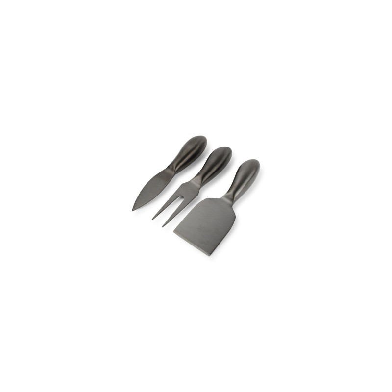 FROMAGE Set de 3 couteaux Noir