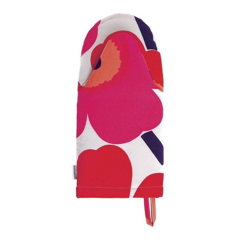 UNIKKO Gant de cuisine Blanc Rouge