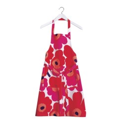 UNIKKO Tablier Blanc Rouge