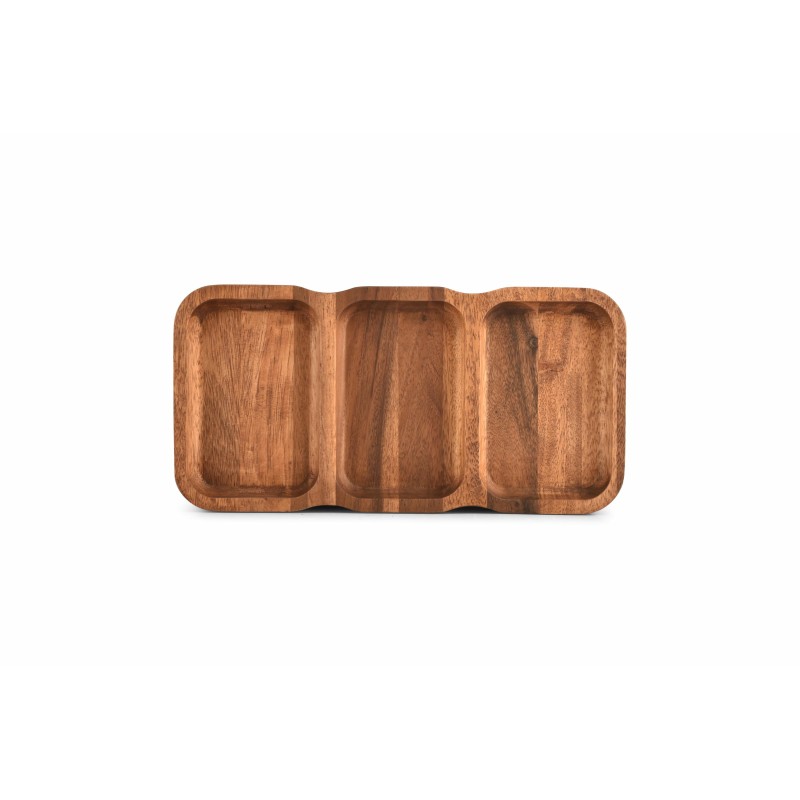 CHOP Plateau apero 3 parties bois d'acacia