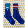 CHANTAL Chaussettes bleues lignées