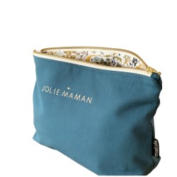 Grande trousse - Bleu canard - Jolie Maman