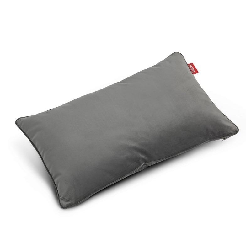 Coussin KING pillow Velvet TAUPE  Gris Anthracite