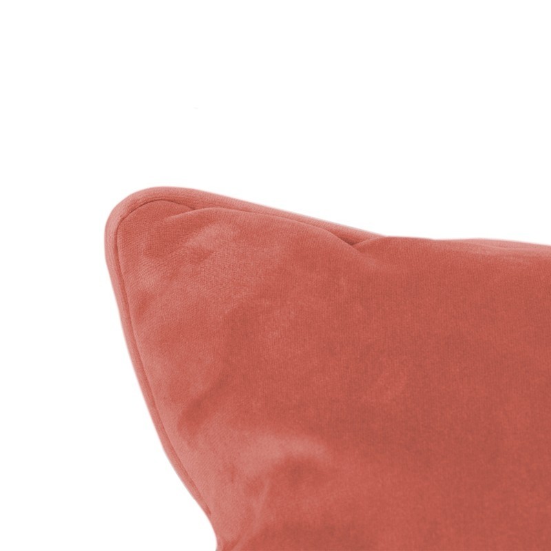 Coussin SQUARE pillow Velvet RHUBARBE