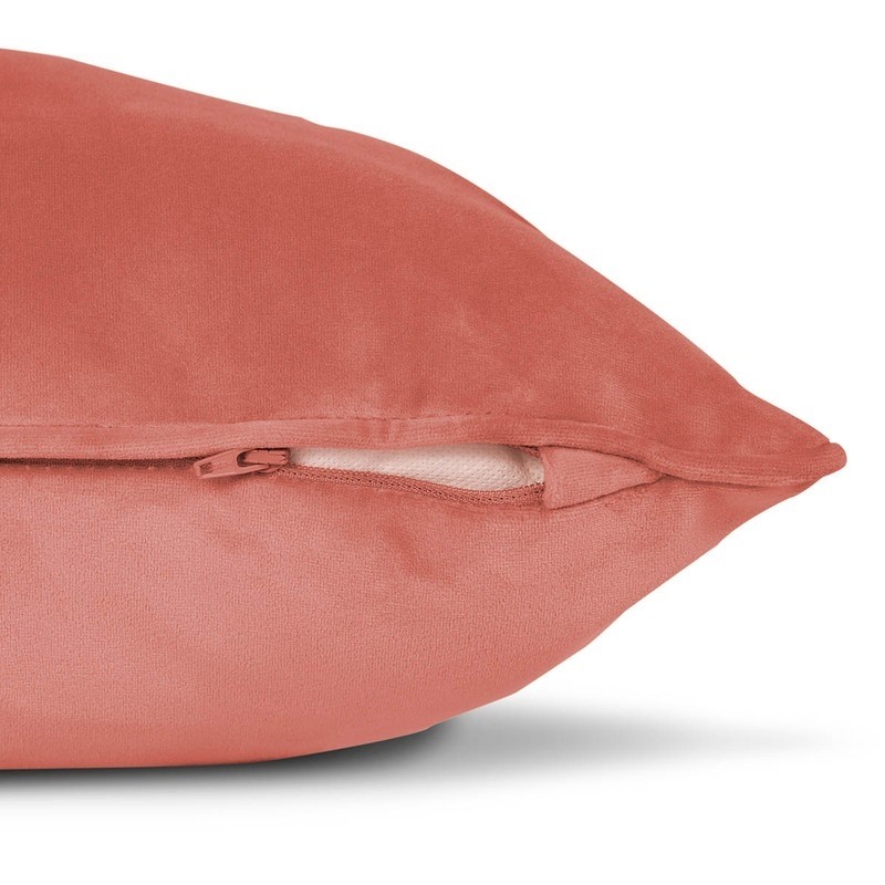 Coussin SQUARE pillow Velvet RHUBARBE