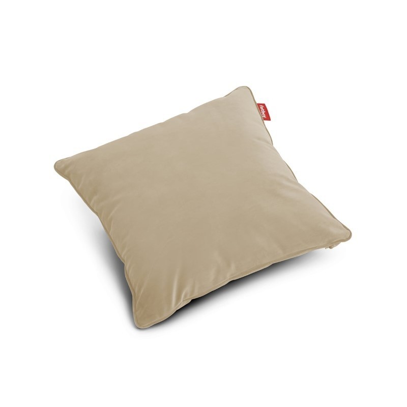 Coussin SQUARE pillow Velvet recycled CAMEL