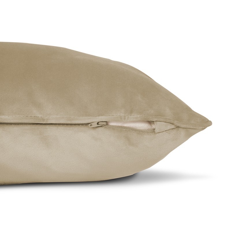 Coussin SQUARE pillow Velvet recycled CAMEL