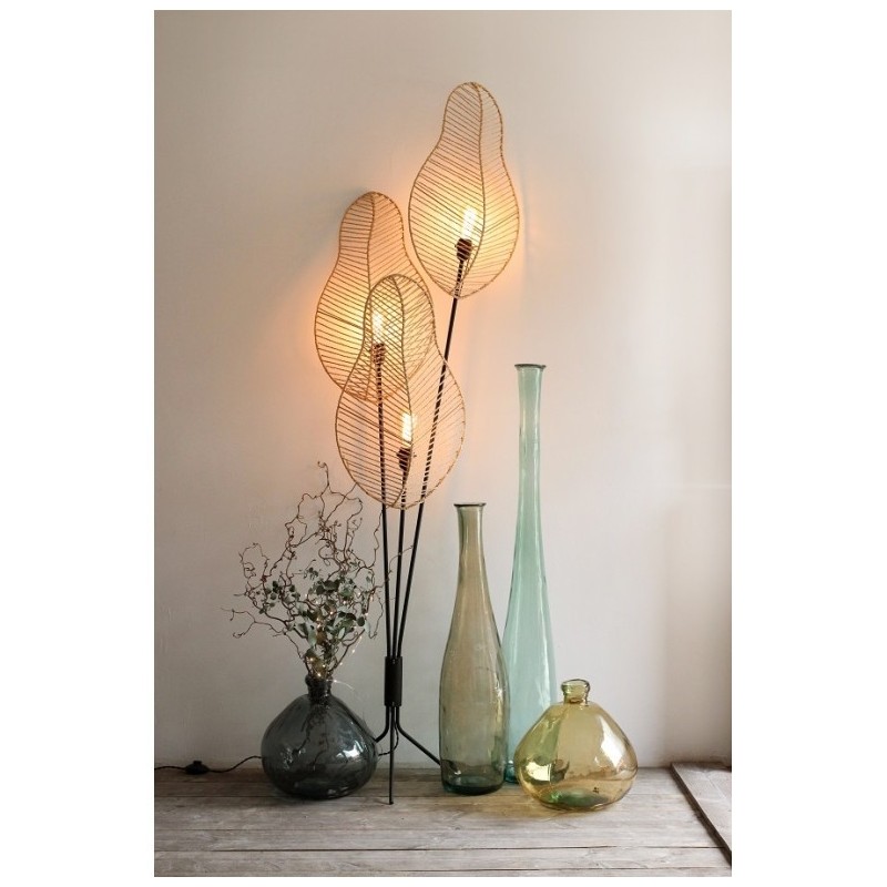 WABI - Support Lampadaire metal noir 3 Lumières