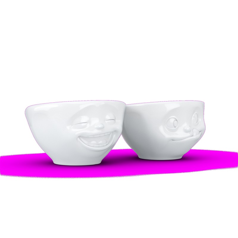Duo de bols humeur Fou rire   Délicieux 100ml