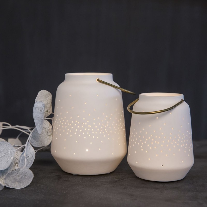 Lanterne en porcelaine - clarté pétillante