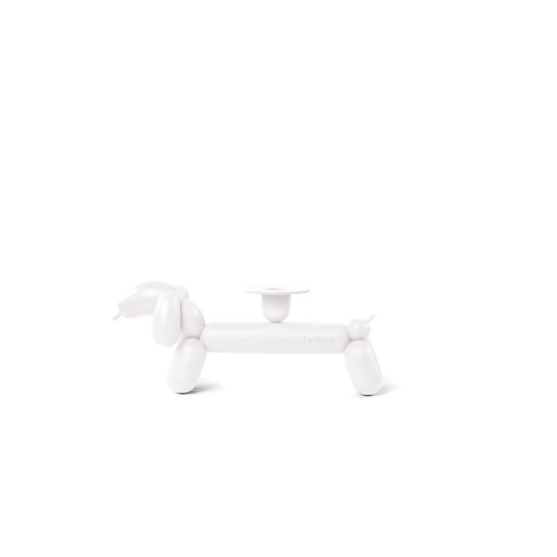 CAN DOG Blanc Bougeoir Teckel