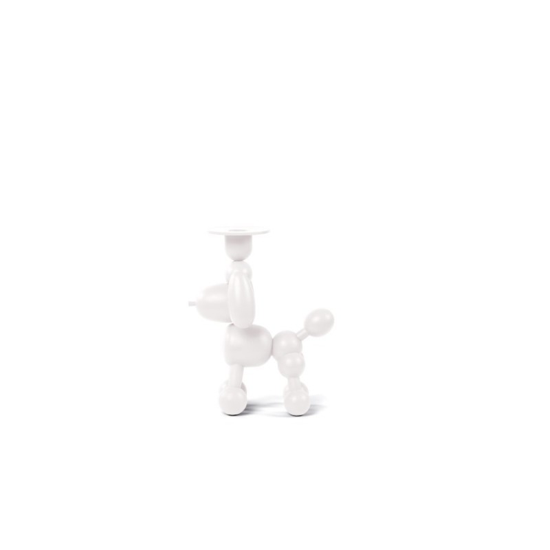 CAN DOLLY Blanc Bougeoir Caniche