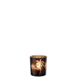 Photophore PALMIER marron Small