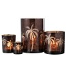 Photophore PALMIER marron Small