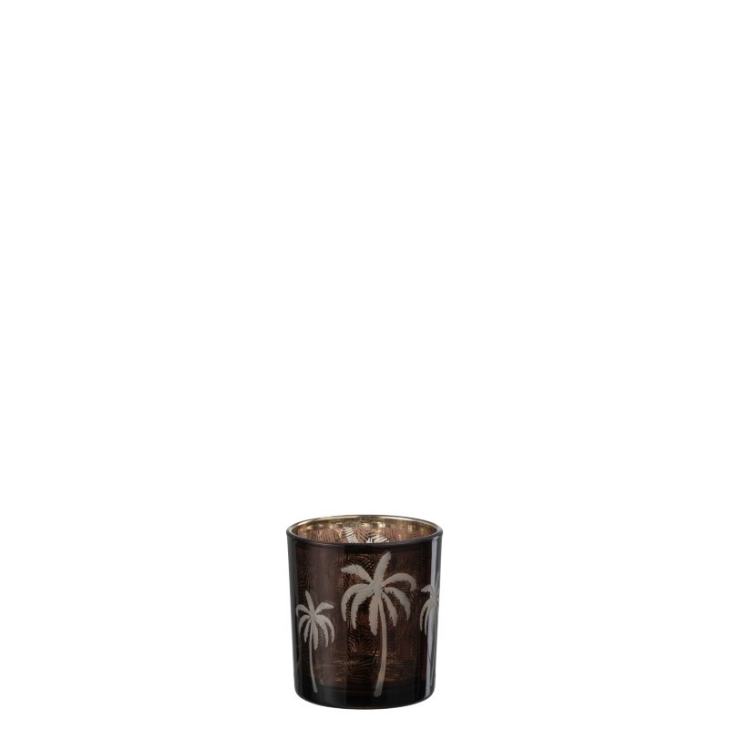 Photophore PALMIER marron Small
