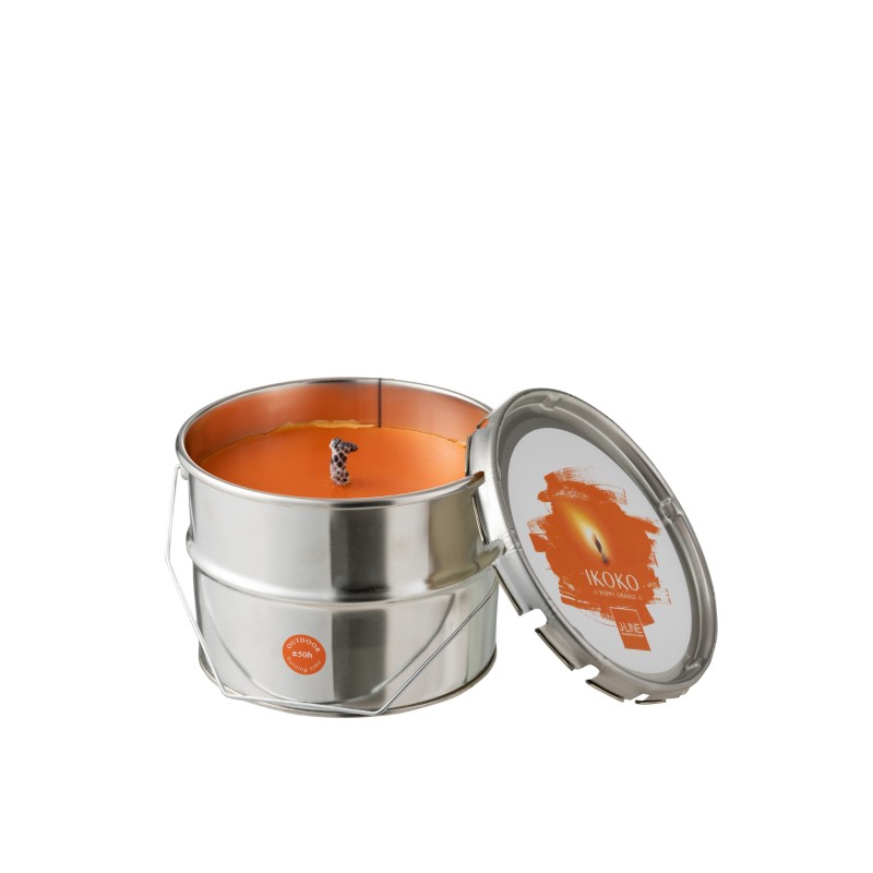 PAINT Bougie extérieure à la citronelle couleur Orange