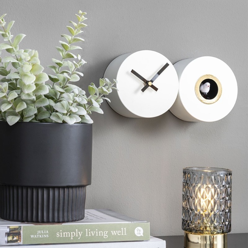 CUCKOO Horloge à coucou blanche