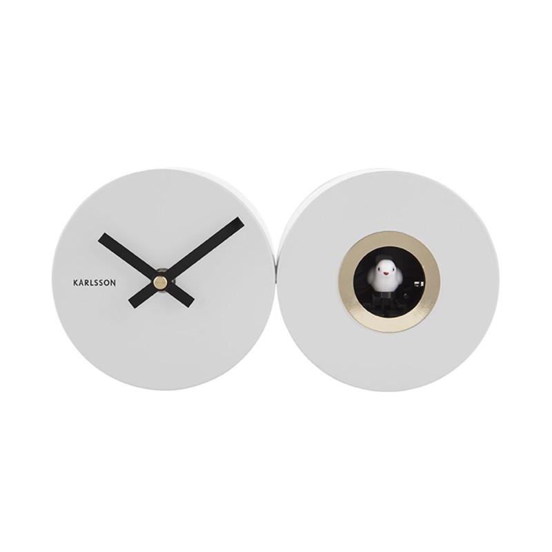 CUCKOO Horloge à coucou blanche
